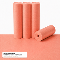 Membrane d'étanchéité composite respirante en PE/PP à trois couches pour sous-couche de toiture inclinée et étanchéité de sous-sol