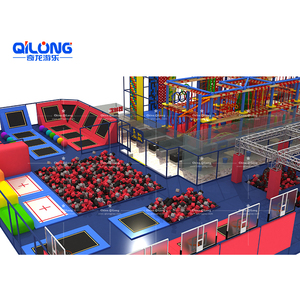 Trẻ Em Và Người Lớn Phiêu Lưu Trong Nhà Sân Chơi Trampoline Công Viên Thiết Bị Với <span class=keywords><strong>Ninja</strong></span> CHIẾN BINH Và Bọt Pit - Product Image 6