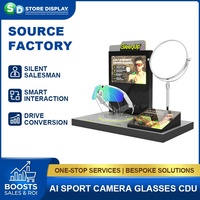Expositor de Sobremesa Acrílico Interactivo Personalizado de Fábrica para Gafas Deportivas con Reproductor de Audio y Video LCD para Impulsar la Conversión