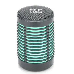 Nhà Stereo Hộp âm thanh bocinasocin portatil bluetooh không dây xách tay mini soeaker ngoài trời màu xanh răng loa với ánh sáng LED