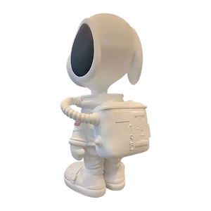 Modèle de sculpture de statue de chien en fibre de verre de style astronaute Design décoratif - Product Image 5