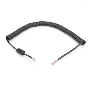 RJ9 RJ11 RJ12 4P4C Modular Telephone Handset Cable Receiver Coil Cord Wire