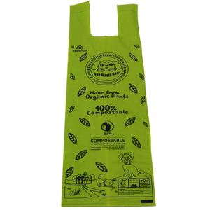 Vente directe d'usine, sacs à crottes de chien biodégradables compostables imprimés sur mesure avec poignée parfumée - Product Image 5