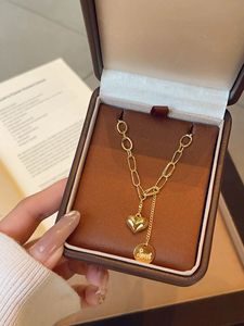 Collier Xinfly de luxe en or jaune 24 carats 999 avec pendentif double papillon et fleurs, chaînes fines avec perles, pour cadeau, fête, mariage - Product Image 3