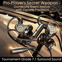 Nouveaux écouteurs filaires de jeu modèle privé PUBG, intra-auriculaires avec positionnement sonore, microphone détachable, universels pour ordinateurs, 3,5 mm