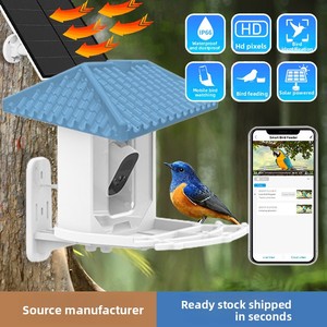 Pet chim ăn máy ảnh Wifi Ngoài Trời Ai xác định loài Tự động chụp video thông minh chim trung chuyển máy ảnh với năng lượng mặt trời cung cấp điện - Product Image 5