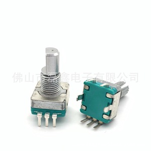 Codificador Rotatorio Leixin EC11, 11 Resoluciones, Ranurado, Orientación Vertical, con Interruptor y Terminales - Product Image 2