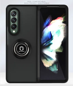 Fundas de teléfono móvil con soporte de anillo para <span class=keywords><strong>Samsung</strong></span> Galaxy Z Flip <span class=keywords><strong>Fold</strong></span> 6 <span class=keywords><strong>Fold</strong></span> 5 Z Flip <span class=keywords><strong>4</strong></span> Kickstand funda rígida de goma suave para teléfono - Product Image 3