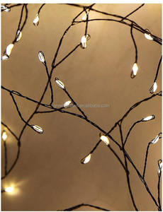 따뜻한 흰색 폭죽 LED 문자열 조명 200LED 31V 전원 변압기 미니 블랙 구리 와이어 크리스마스 요정 빛 문자열 - Product Image 4