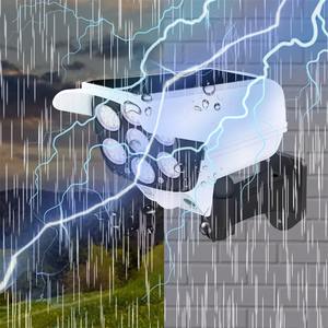 Caméra de surveillance factice haute simulation avec capteur de mouvement et éclairage solaire, projecteur étanche pour mur, jardin et rue - Product Image 4