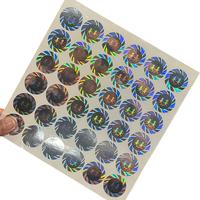 Pegatinas holográficas de autenticidad 5x7, hilo de seguridad troquelado personalizado, Material PET para reloj inteligente y sombrero, uso de gotas para ojos