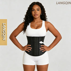 LANGQIN Corset colombien respirant pour femme, gaine amincissante avec contrôle du ventre, pour un ventre plat et une combustion des graisses - Product Image 2