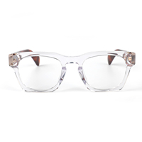 Classique Rétro Optique Montures De Lunettes Transparent Carré Dernière Vente En Gros Acétate Acétate Montures De Lunettes