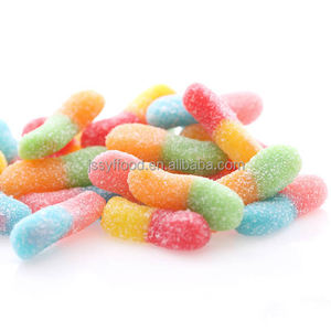 Venta al por mayor de frutas Halal personalizadas, caramelos de goma agria, gusanos - Product Image 3