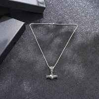 Colliers Viking nordiques NorseThor Hammer Talisman Vegvisir Mjolnir boussole amulette pendentif collier hommes bijoux
