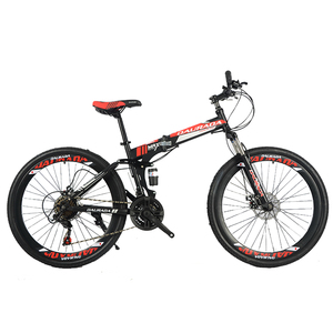 Vélo <span class=keywords><strong>pliant</strong></span> à cadre en acier au carbone de 20/24/26 pouces, 21 vitesses variables, Double frein à disque, <span class=keywords><strong>Mini</strong></span>-vélo <span class=keywords><strong>pliant</strong></span> de montagne - Product Image 4