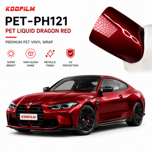 <span class=keywords><strong>Vinilo</strong></span> PET Líquido Color Rojo Dragón, de Alta Calidad, 7.5mil, Antiarañazos, Autoadhesivo, para Envoltura de Autos - Product Image 1