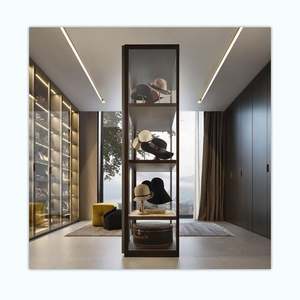 Muebles de Dormitorio Contemporáneos de Roble Yaman, Armario Plegable Negro Minimalista Simple y Moderno de 210 cm de Ancho para Uso en el Hogar y la Cocina - Product Image 4