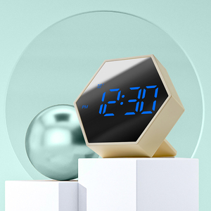 Photograph Slfie Light with C5 Timing Alarm Clock Mirror LED Digital Clock Students Timer Clock to Calculate <strong>Time</strong> - Product Image 5