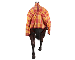 Factory Supply Soft Fleece Polycotton Luxury Horse Rug PVC Mesh Check Print Lightweight Summer Dressage Rug - Product Image 2