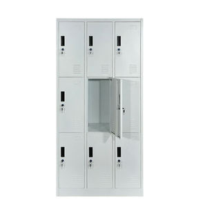 <span class=keywords><strong>Casier</strong></span> en acier sécurisé et verrouillable à 9 compartiments pour les ouvriers - Product Image 4