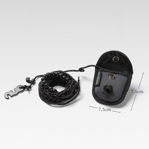 Cuerda de nailon para ropa de exterior con mosquetón y bolsa, cuerda de almacenamiento compacta de 3 m para senderismo, camping, todas las estaciones - Product Image 1