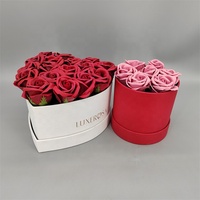 Boîtes cadeaux rondes en carton blanc avec couvercle, impression UV, dorure à chaud, matériaux recyclés, emballage cadeau industriel pour fleurs