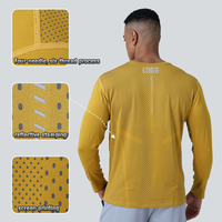 Vente en gros de chemises de compression T-shirt de course T-shirt d'entraînement de haute qualité avec logo personnalisé pour hommes Jersey tricoté à manches longues