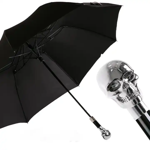 <span class=keywords><strong>Parapluie</strong></span> à deux volets avec poignée en forme <span class=keywords><strong>de</strong></span> crâne personnalisée <span class=keywords><strong>parapluie</strong></span> <span class=keywords><strong>de</strong></span> marque personnalisé - Product Image 5