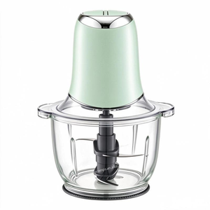 Robot culinaire multifonction 300W, hachoir à viande, <span class=keywords><strong>lame</strong></span> en acier inoxydable, bol en verre de 1,3L, hachoir électrique pour légumes pour la cuisine - Product Image 1