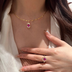 Juego De Plata Esterlina 925 Con Aguamarina Collar Y Aretes Piedra De Marzo <b>Set</b> Hipoalergenico - Product Image 1