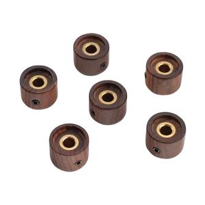 Guitare acoustique électrique haut de gamme Volume ton bouton en bois bois de Rose bois ébène bouton de point bouton en bois potentiomètre capuchon sur mesure bleu - Product Image 2