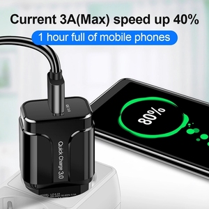 A Mazon Quick Charge QC3.0 Cargador USB Cargador de pared para teléfono móvil Adaptador de carga rápida para IPhone Android Huawei <span class=keywords><strong>Xiaomi</strong></span> <span class=keywords><strong>3s</strong></span> EU US - Product Image 3