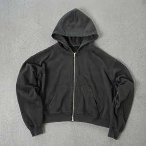 เสื้อฮู้ดซิป OEM ขายส่ง ฮู้ดถอดได้ ลายกราฟิก พิมพ์ลาย โอเวอร์ไซส์ สตรีทแวร์ ยูนิเซ็กซ์ รับผลิตตามสั่ง ขายส่ง MOQ ต่ำ - Product Image 5