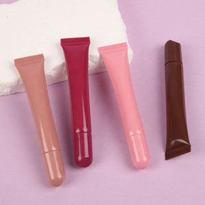 หลอดลิปกลอสสีชมพู 10 มล. พลาสติกบีบได้ ฝาเกลียว เงา บรรจุภัณฑ์เครื่องสำอาง หลอดนิ่ม Bz007 16 มม. - Product Image 6