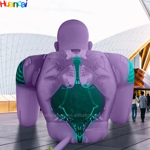 Khổng lồ tùy chỉnh ai chiến binh khổng lồ con người Inflatable quảng cáo bóng thường xuyên Kích thước LED thắp sáng tổ chức sự kiện trang trí bên - Product Image 2