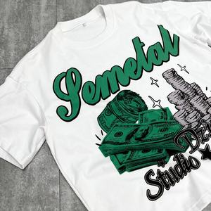 Camiseta de Diseño Urbano, Fabricante de Camisetas, Impresión Digital, Cuello Redondo, Peso Pesado, Camiseta de Algodón para Hombre, Camisetas Gráficas Extra Grandes - Product Image 4