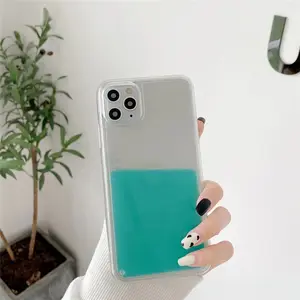 新潮少女ins彩色牛奶流沙袋适用于iphone 12 11 pro max瀑布系列手机保护套