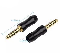 Connecteur audio 4,4 mm à 5 pôles entièrement symétrique pour électronique grand public, prise casque, borne de haut-parleur, câble d'écouteurs DIY