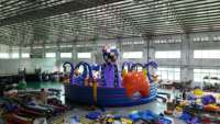 Parc de jeux gonflable géant Octopus Combo en PVC pour enfants, avec trampoline
