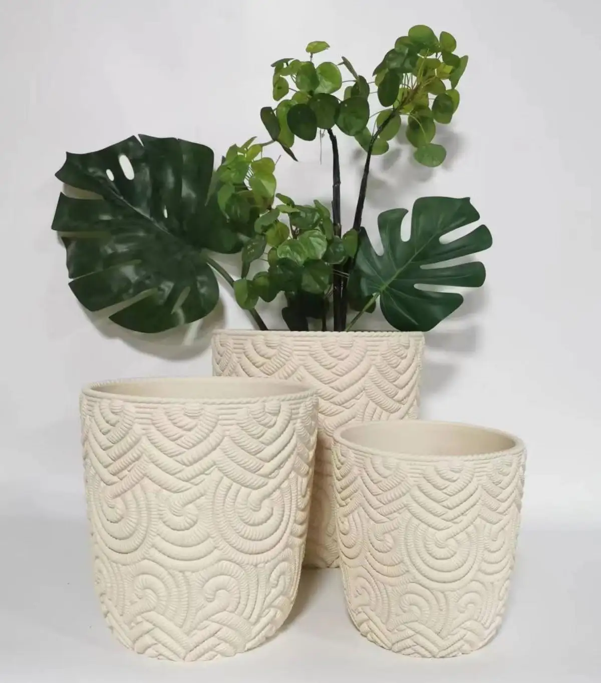 Bê Tông Planter Khuôn Handmade Vườn Trang Trí Nội Thất Hoa Nhà Máy Màu Xanh Lá Cây Trồng Chậu Cho Trang Trí Nội Thất Lớn Sàn Nồi