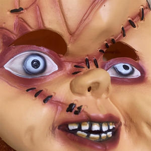 Vente flash <span class=keywords><strong>2024</strong></span>, accessoire de <span class=keywords><strong>film</strong></span>, poupée Chucky, masque en latex, costume de cosplay pour <span class=keywords><strong>Halloween</strong></span>, carnaval d'<span class=keywords><strong>Halloween</strong></span> - Product Image 5
