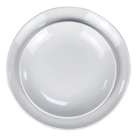 Assiettes de buffet élégantes en mélamine blanche, plats de service pour tables de buffet, repas à domicile, brunch et événements de buffet