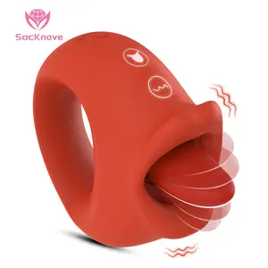 SacKnove Mais Recente Mini 10 Freqüência Massagem Masturbação Adulto Clitoriano G Spot Lambendo Vibrador Língua Sexo Brinquedo Mulheres