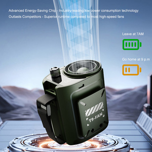 Quạt đeo lưng cầm tay sạc USB mới nhất <span class=keywords><strong>2025</strong></span>, làm mát không cần dùng tay, dành cho thể thao ngoài trời, chất liệu nhựa điện - Product Image 2