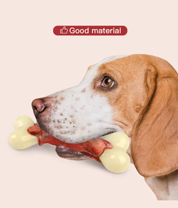 AFP Langlebiger Stress abbau Haustier Hund Kauen Knochen Rindfleisch Speck Geschmack Natur kautschuk Hund Kauen Knochen Spielzeug Für Aggressive Chewers - Product Image 4