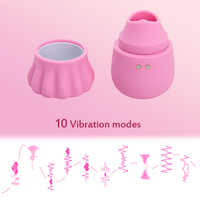 Allround-Stimulator für Frauen Mini-Klitoris-Zungenlicker-Vibrator mit Mehrfrequenz-Klitoris-Nippel funktionen zum Genuss