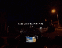CHIGEE-Grabadora de vídeo frontal y trasera, 2 cámaras, con Wifi, Bluetooth, Bluetooth, para monitoreo de aparcamiento, Carplay automático, cámara Dvr para motocicleta