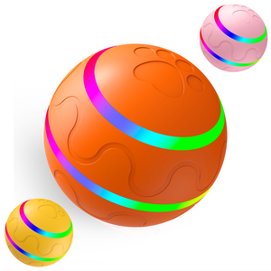 Toptan USB Şarjlı LED Işıklı Otomatik Elektrikli Hareketli Uzaktan Kumandalı Akıllı Köpek Yuvarlanan Top Elektronik İnteraktif Evcil Hayvan Oyuncağı - Product Image 1