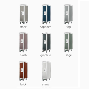 एटलस एयरलाइन विमानन विमान विमान का खानपान गैली फूड पेय अपशिष्ट कचरा सेवा आधा पूर्ण आकार की ट्रॉली गाड़ी - Product Image 5